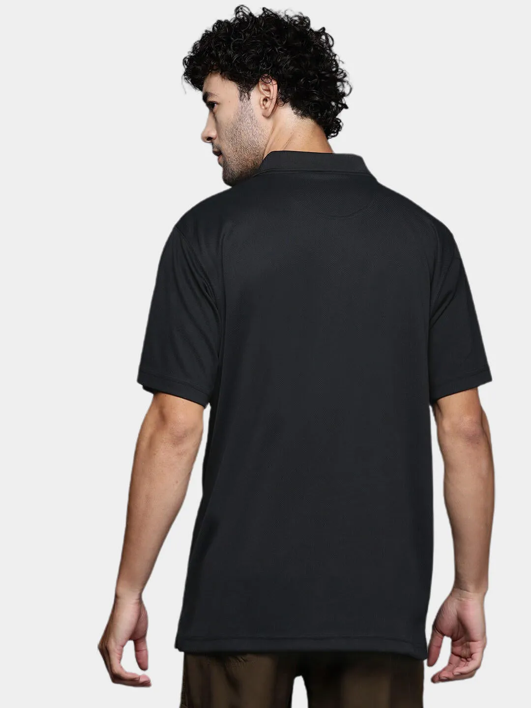 Columbia Men Black Omni-Wick Utilizer Polo Tshirt