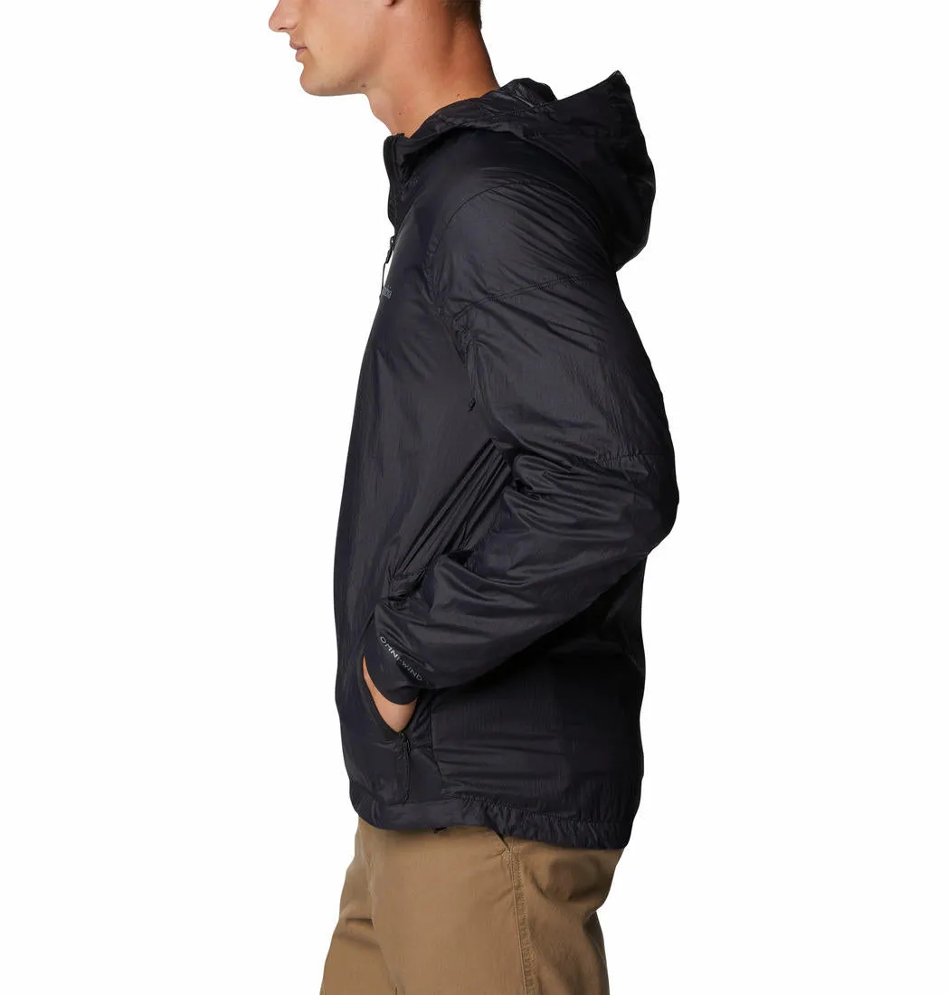 Columbia Men Black Omni-Wind Loop Trail Windbreaker Jacket