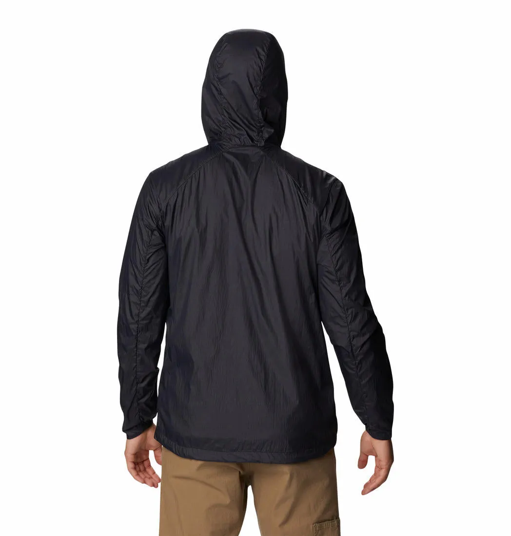 Columbia Men Black Omni-Wind Loop Trail Windbreaker Jacket