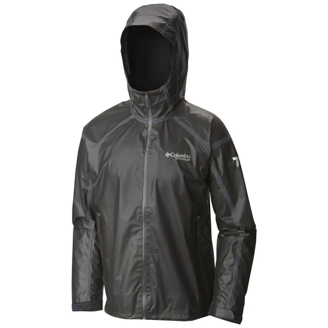 Columbia Men Black OutDry Ex Gold Tech Shell Waterproof Rain Jacket