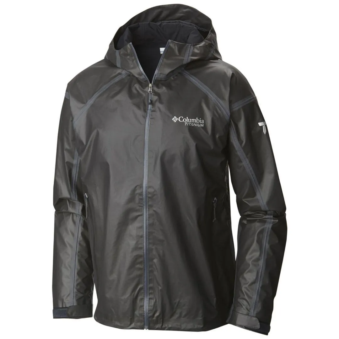 Columbia Men Black OutDry Ex Gold Tech Shell Waterproof Rain Jacket