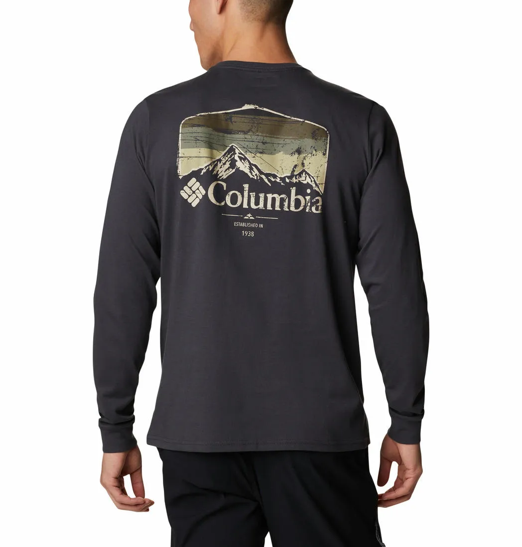 Columbia Men Black Pikewood Graphic Tshirt