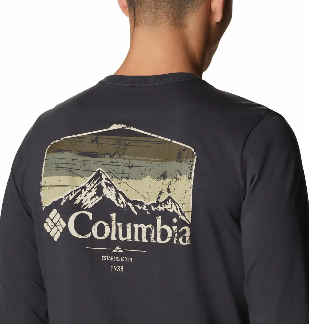 Columbia Men Black Pikewood Graphic Tshirt