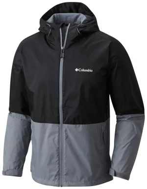 Columbia Men Black Roan Mountain Waterproof Rain Jacket
