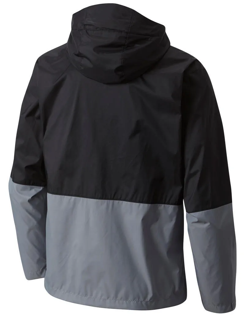 Columbia Men Black Roan Mountain Waterproof Rain Jacket