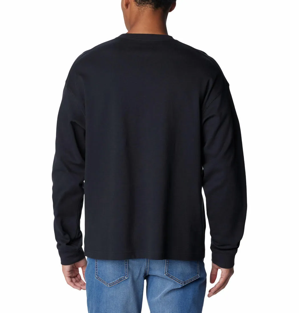 Columbia Men Black Sun Protection Duxbery Relaxed Tshirt
