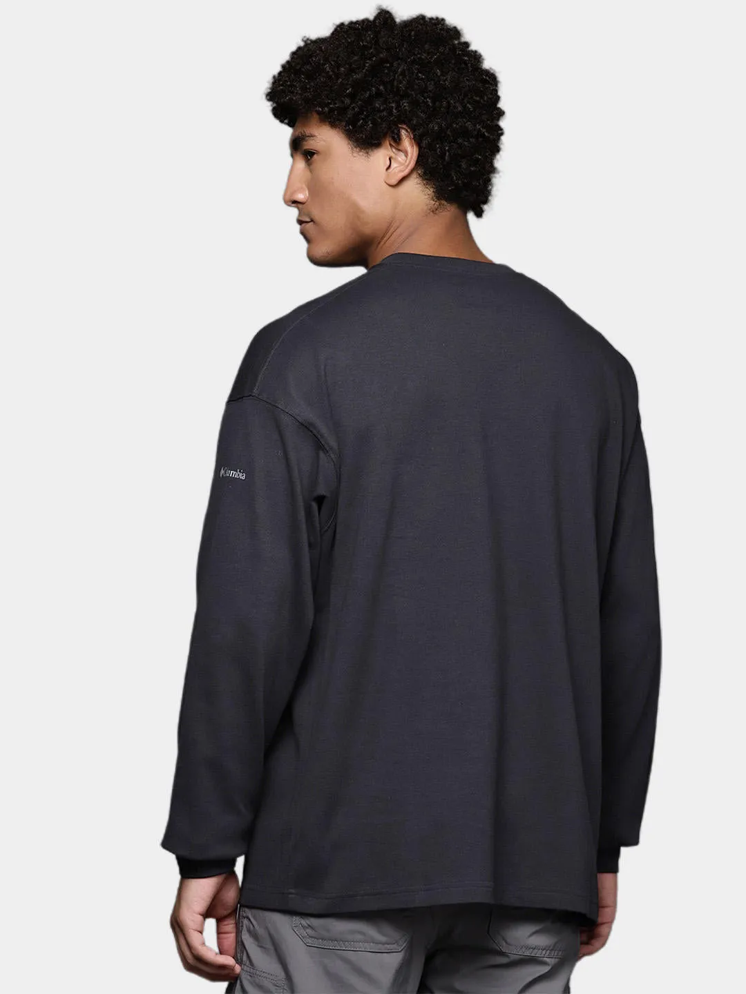 Columbia Men Black Sun Protection Duxbery Relaxed Tshirt