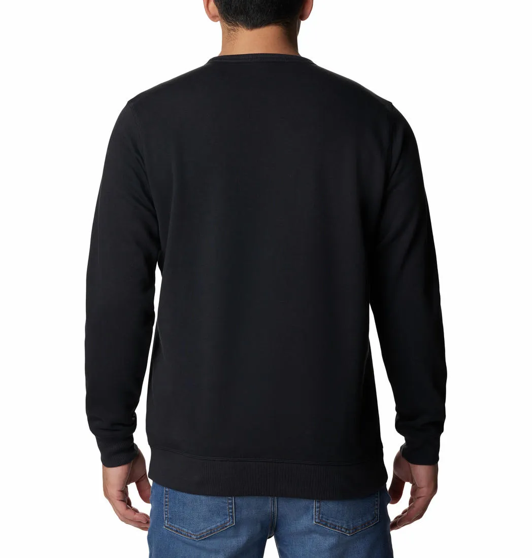 Columbia Men Black Sun Protection M Logo Crew Pullover