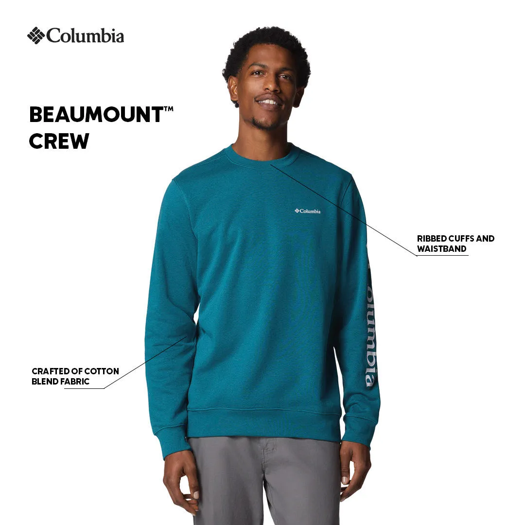 Columbia Men Blue Beaumount Crew Pullover