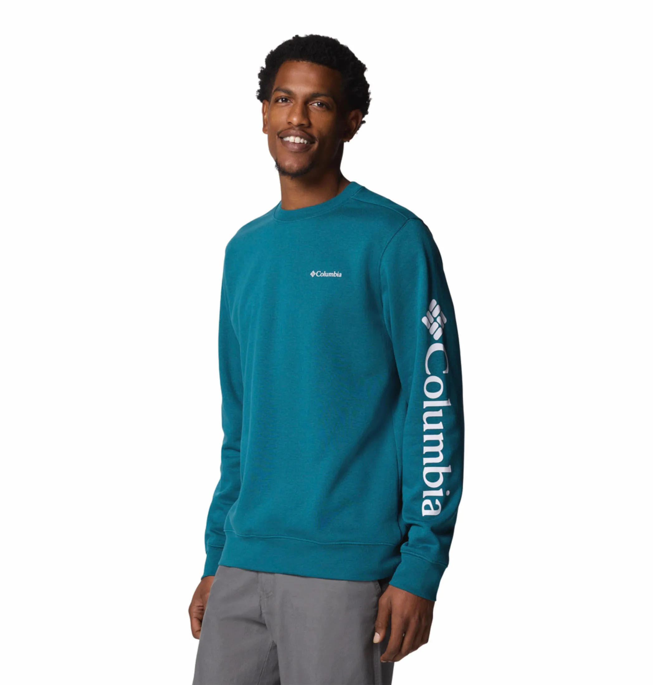 Columbia Men Blue Beaumount Crew Pullover