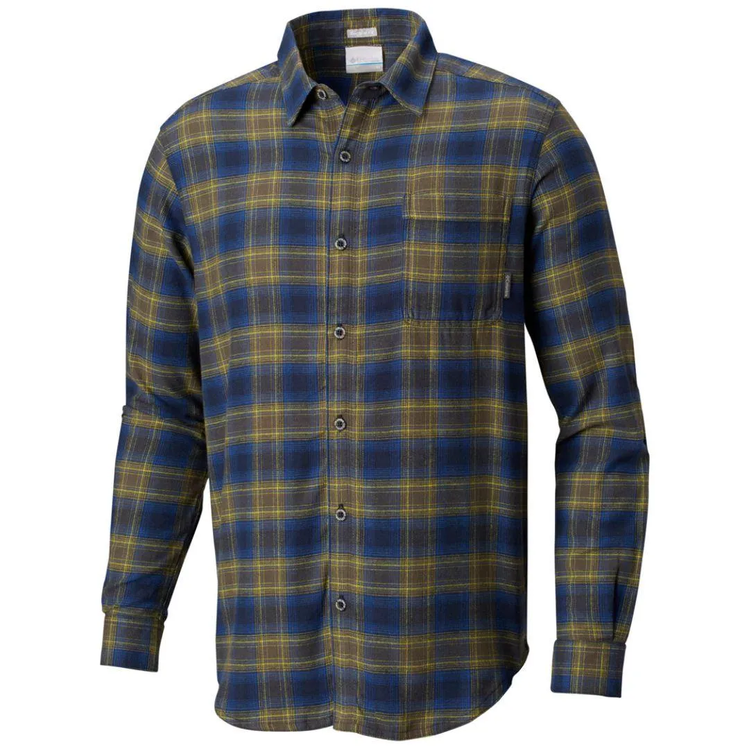 Columbia Men Blue Boulder Ridge Flannel Long Sleeve Shirt