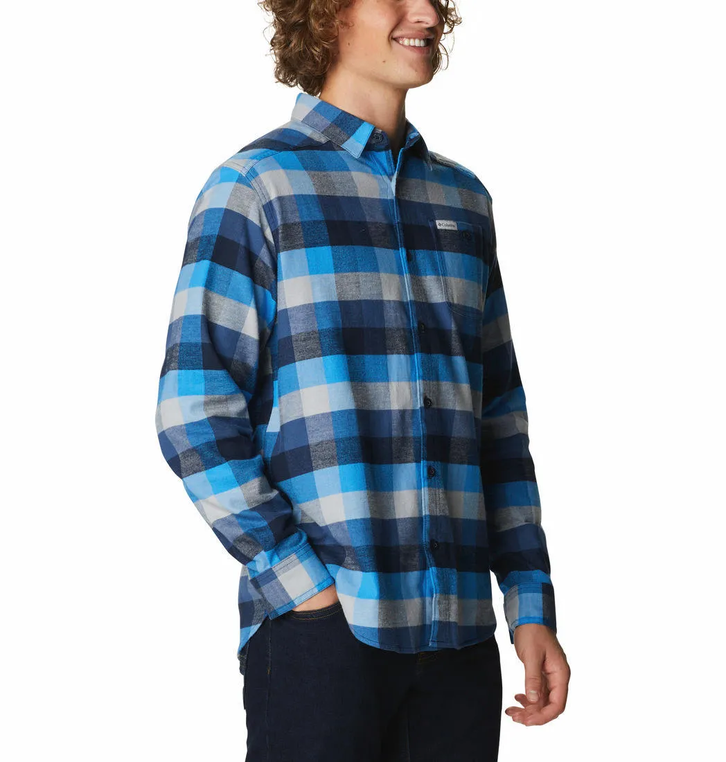 Columbia Men Blue Cornell Woods Flannel Long Sleeve Shirt