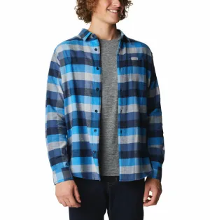 Columbia Men Blue Cornell Woods Flannel Long Sleeve Shirt