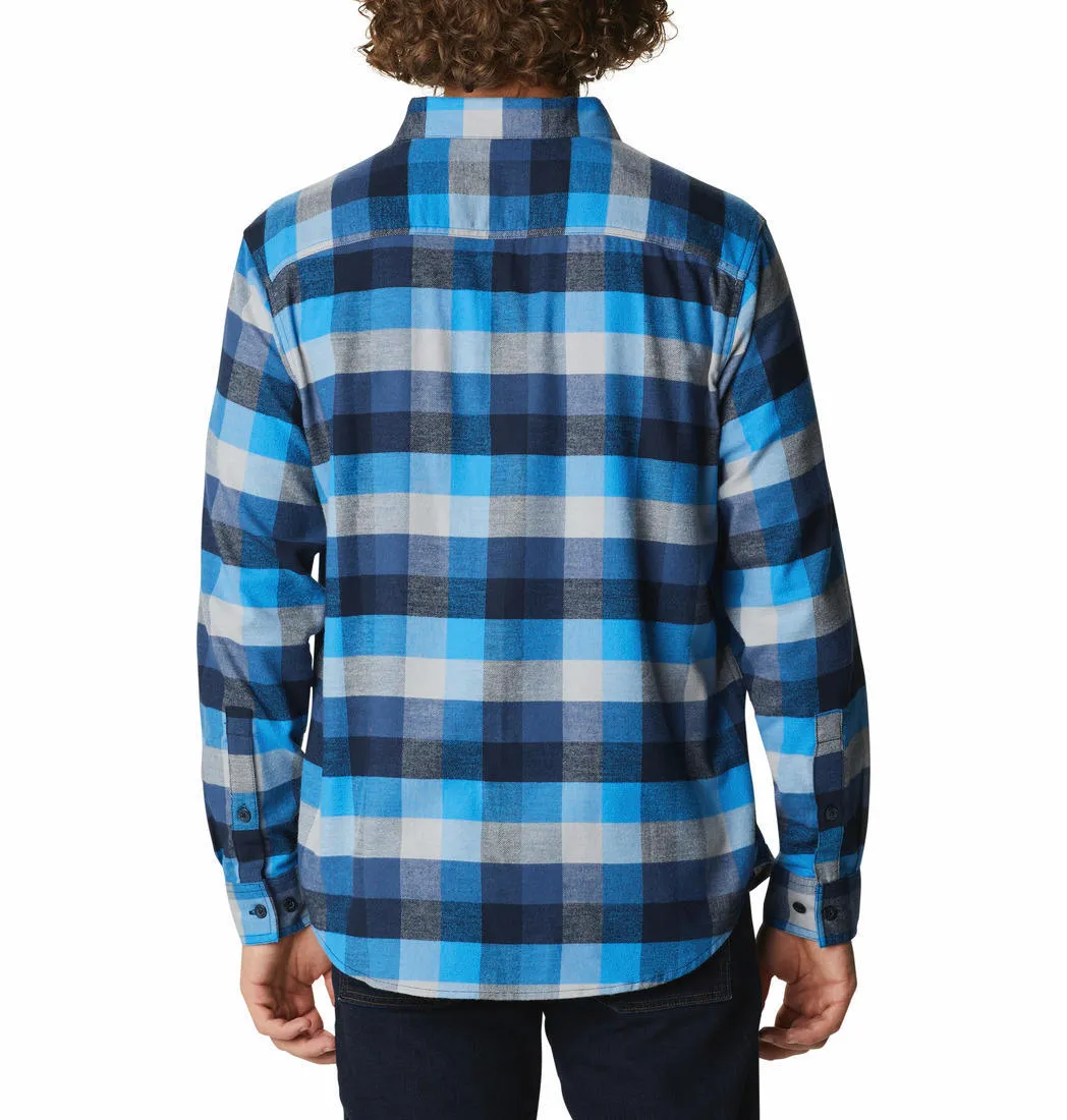 Columbia Men Blue Cornell Woods Flannel Long Sleeve Shirt