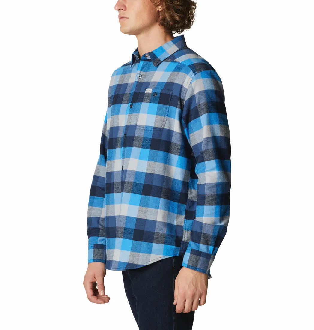 Columbia Men Blue Cornell Woods Flannel Long Sleeve Shirt