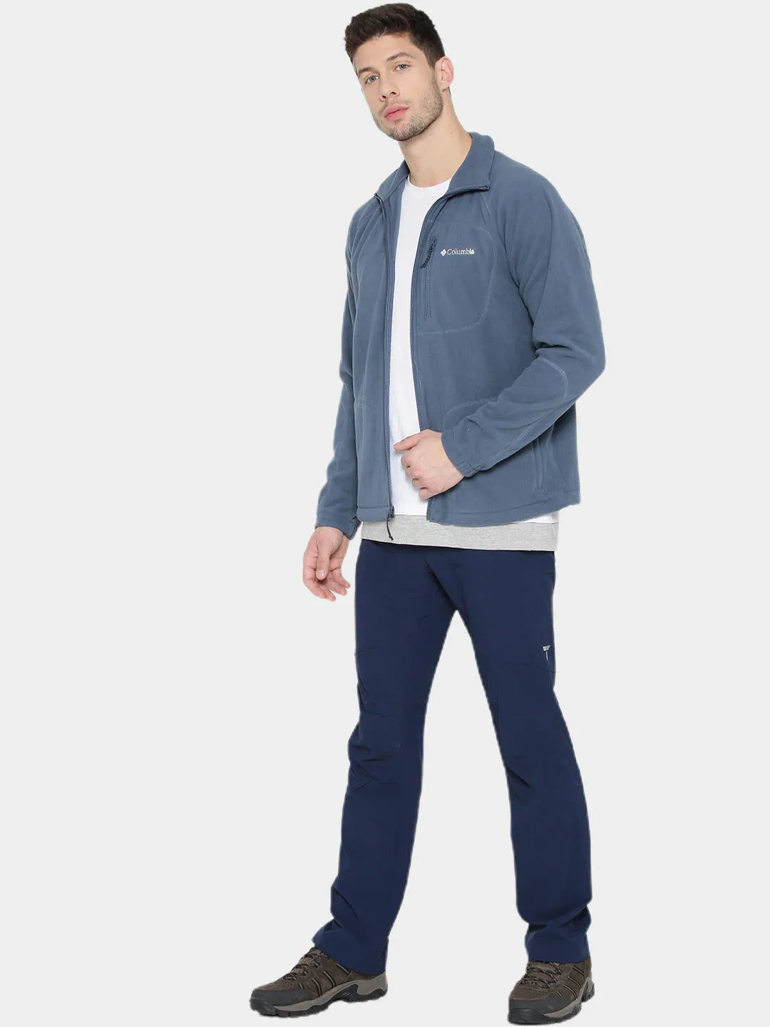 Columbia Men Blue Fast Trek II Fleece Jacket