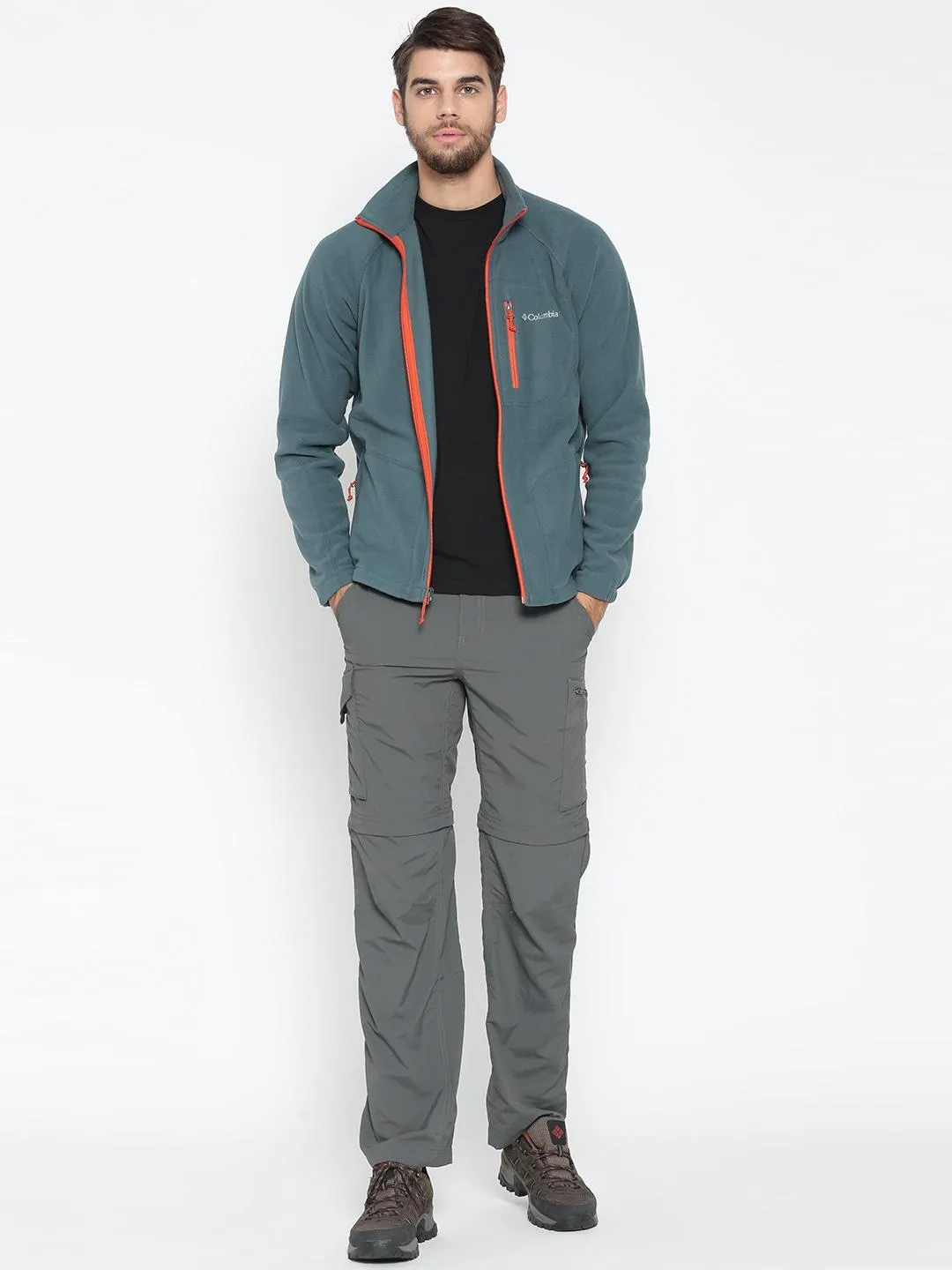 Columbia Men Blue Fast Trek II Fleece Jacket