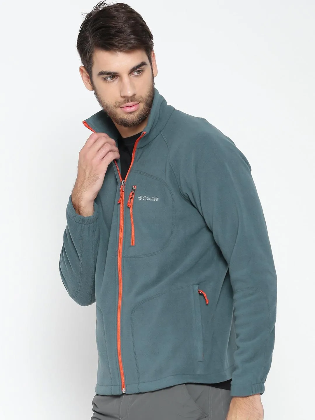 Columbia Men Blue Fast Trek II Fleece Jacket