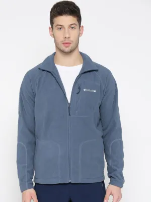 Columbia Men Blue Fast Trek II Fleece Jacket