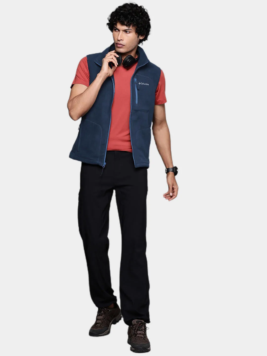 Columbia Men Blue Fast Trek Vest