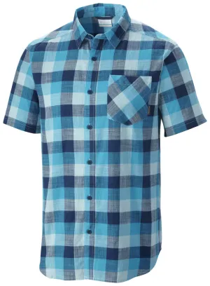 Columbia Men Blue Katchor II Short Sleeve Shirt