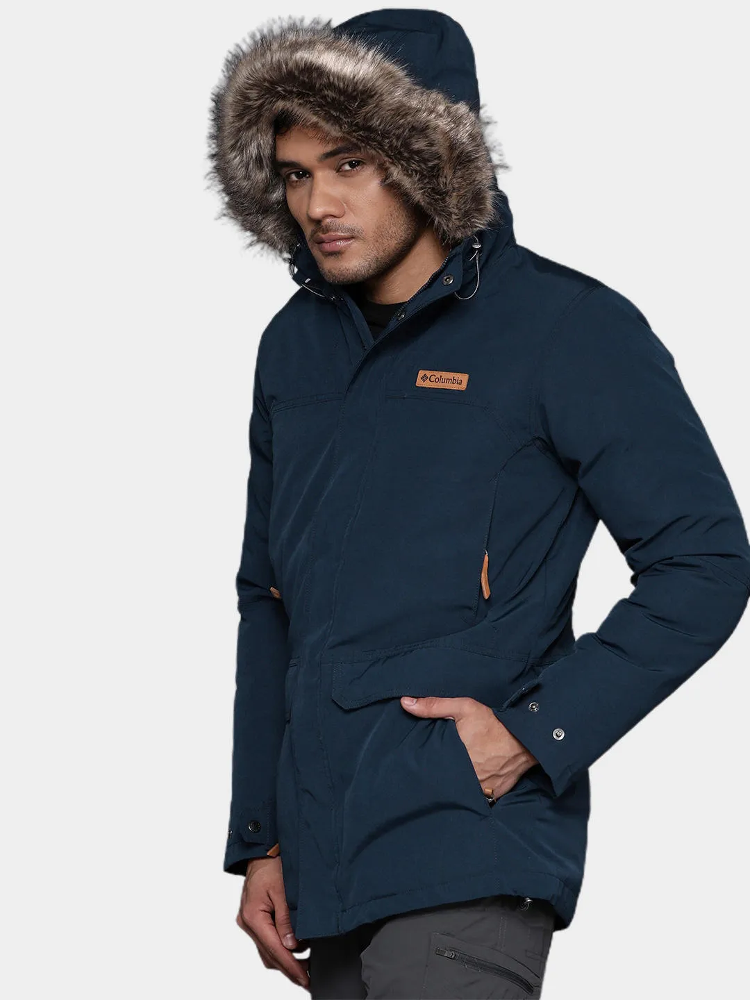 Columbia Men Blue Marquam Peak Parka Parka Jacket