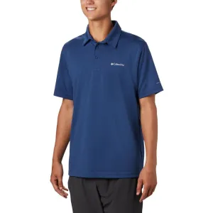 Columbia Men Blue Omni-Freeze M Mist Trail Polo Tshirt