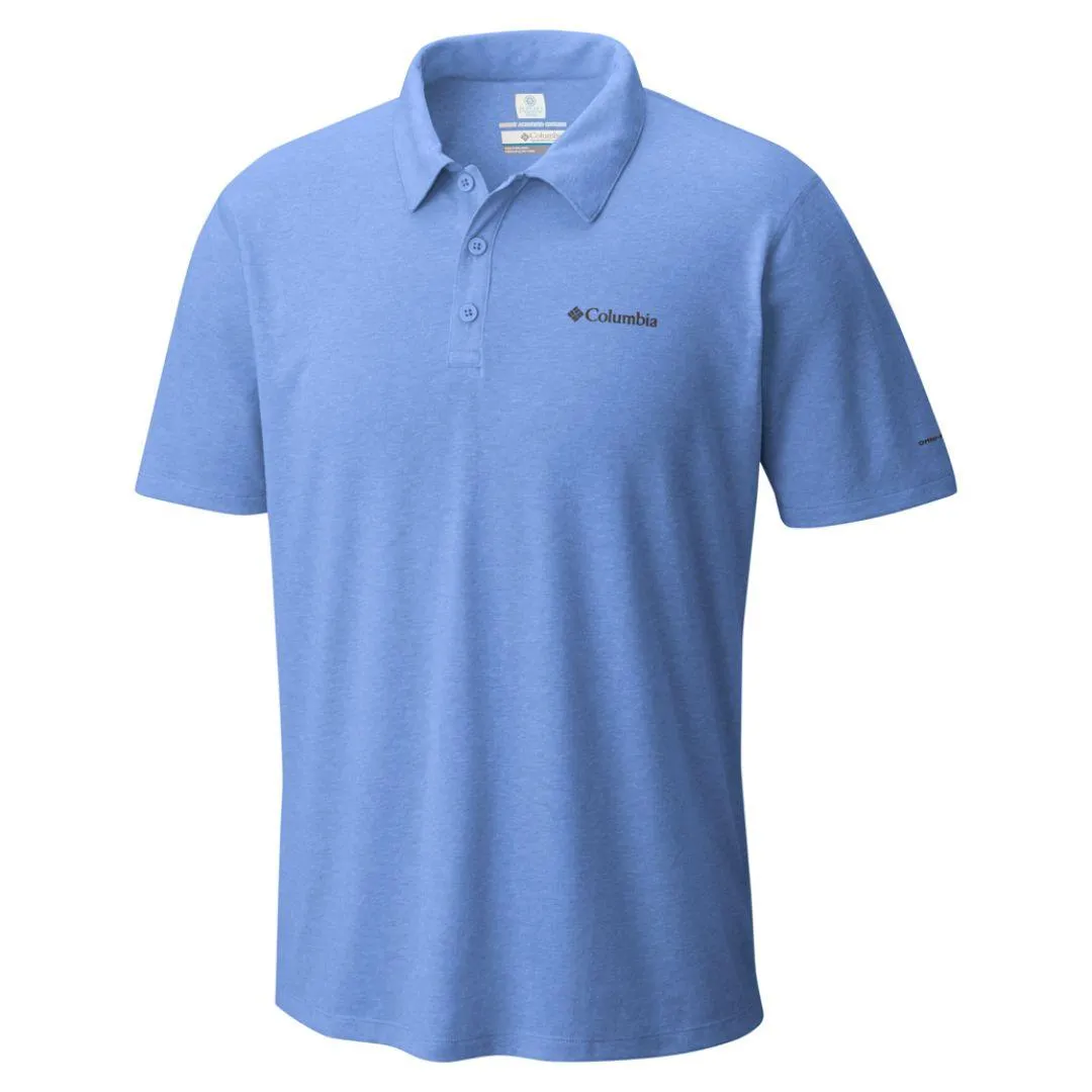 Columbia Men Blue Omni-Freeze Silver Ridge Zero Polo Tshirt
