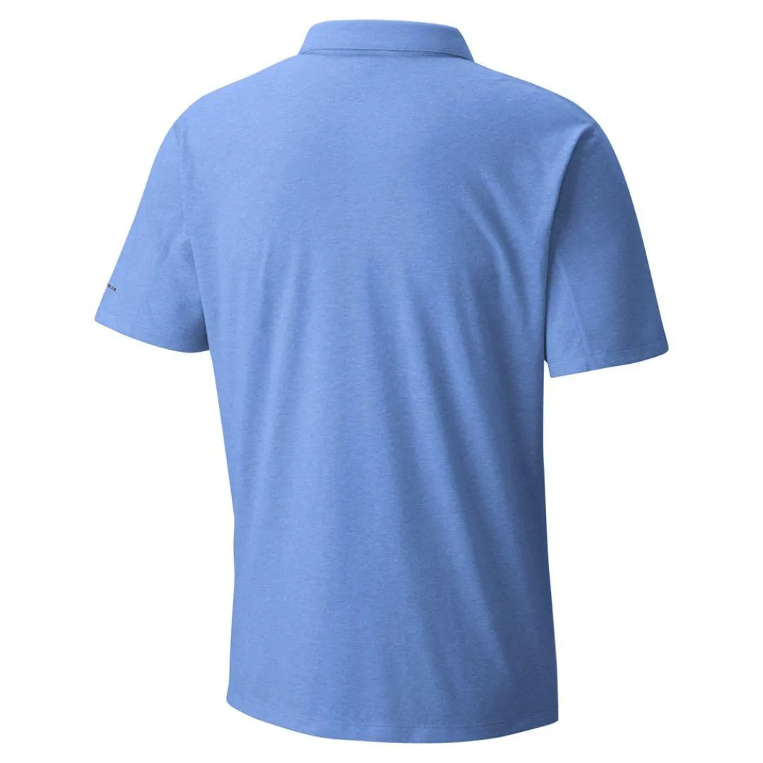 Columbia Men Blue Omni-Freeze Silver Ridge Zero Polo Tshirt