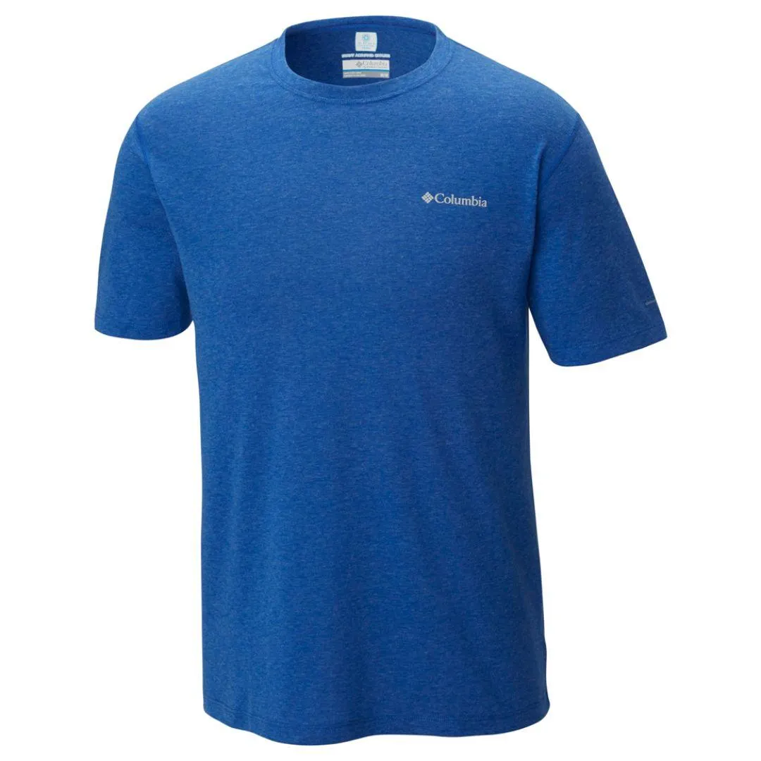 Columbia Men Blue Omni-Freeze Silver Ridge Zero Tshirt
