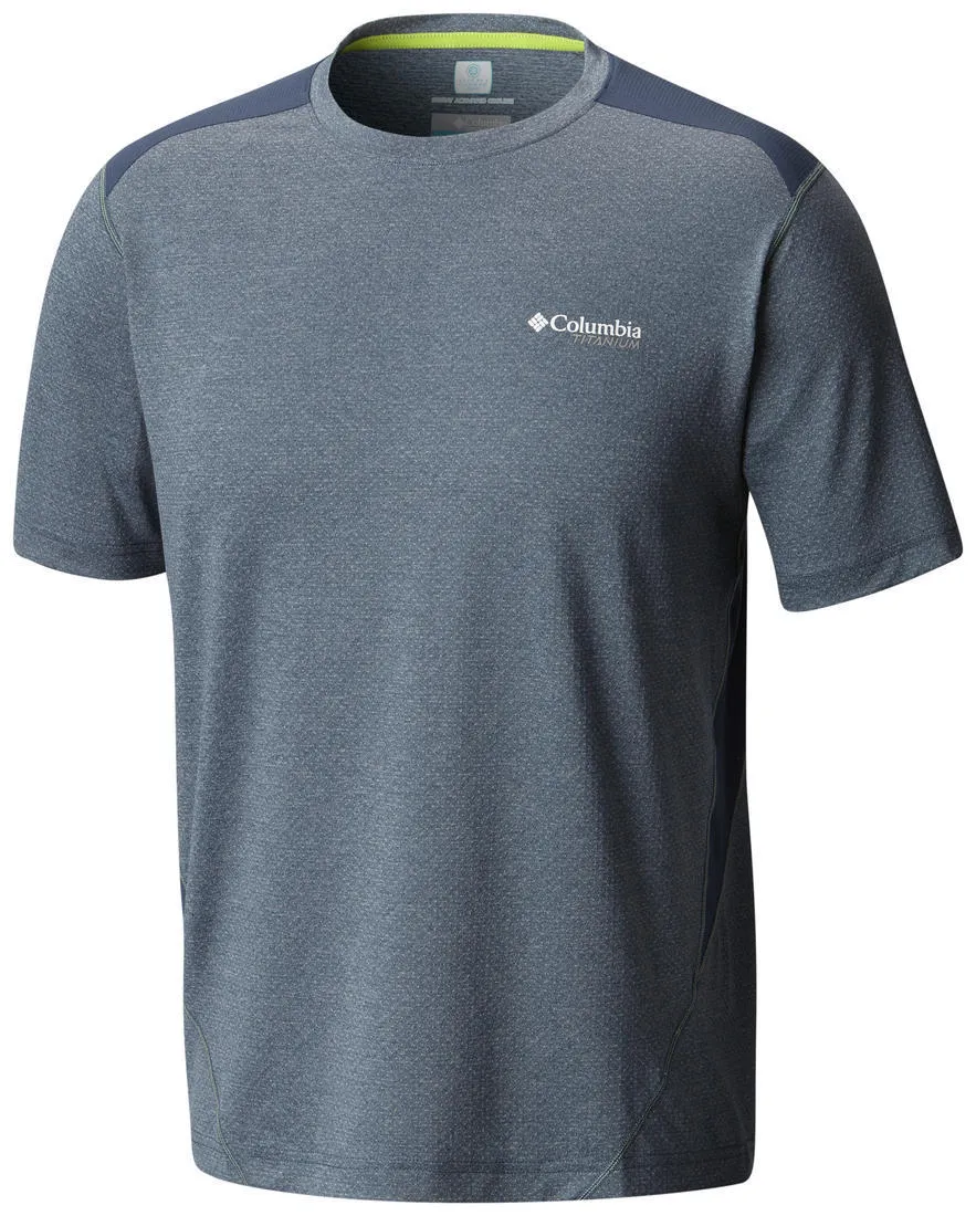 Columbia Men Blue Omni-Freeze Titan Ice Tshirt