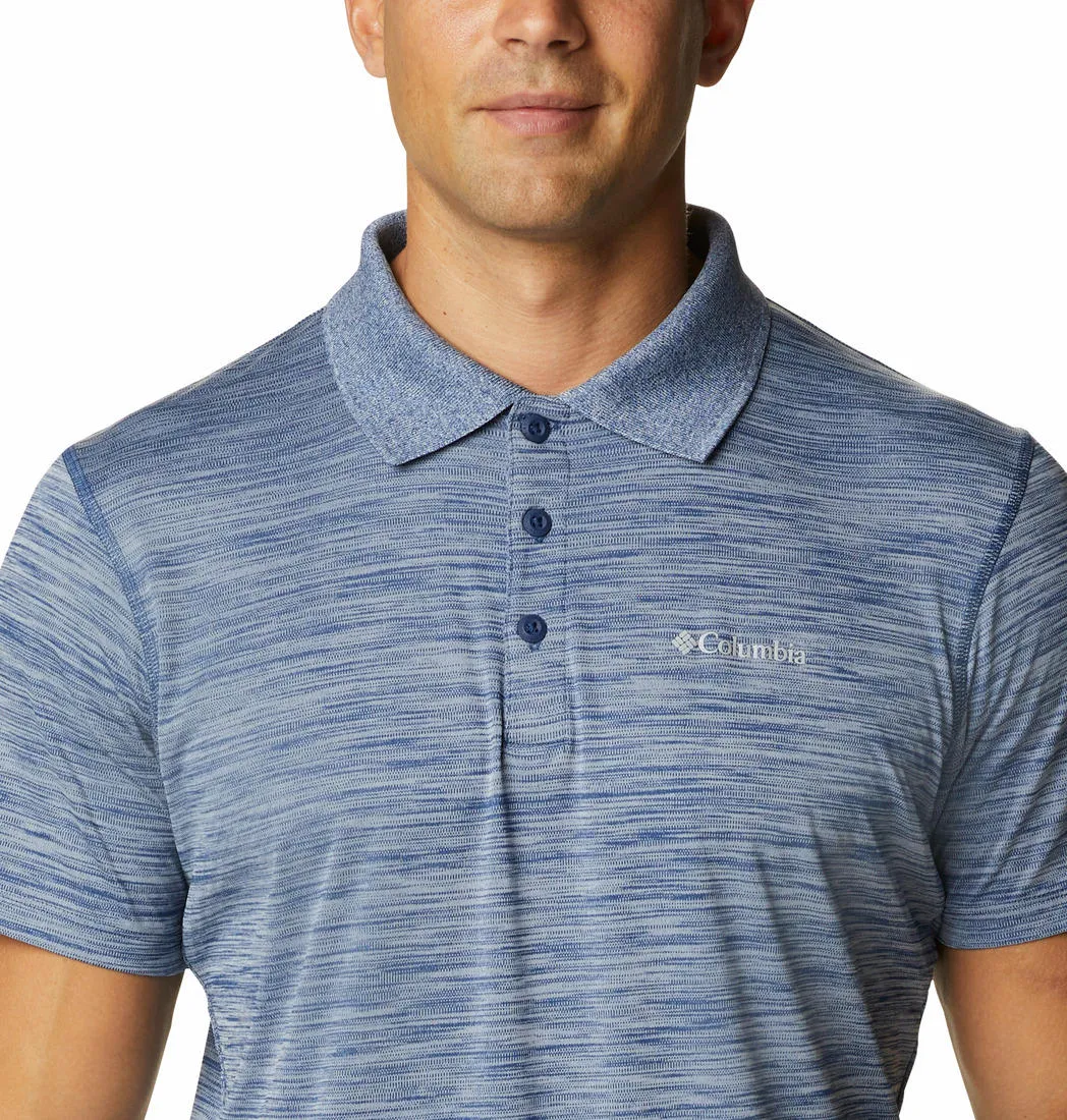 Columbia Men Blue Omni-Freeze Zero Rules Polo Tshirt