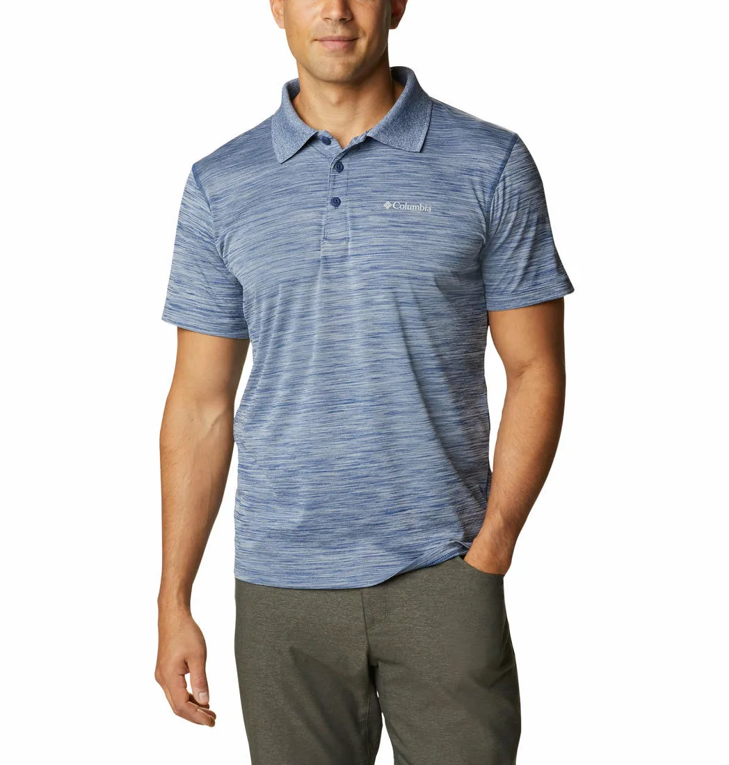 Columbia Men Blue Omni-Freeze Zero Rules Polo Tshirt