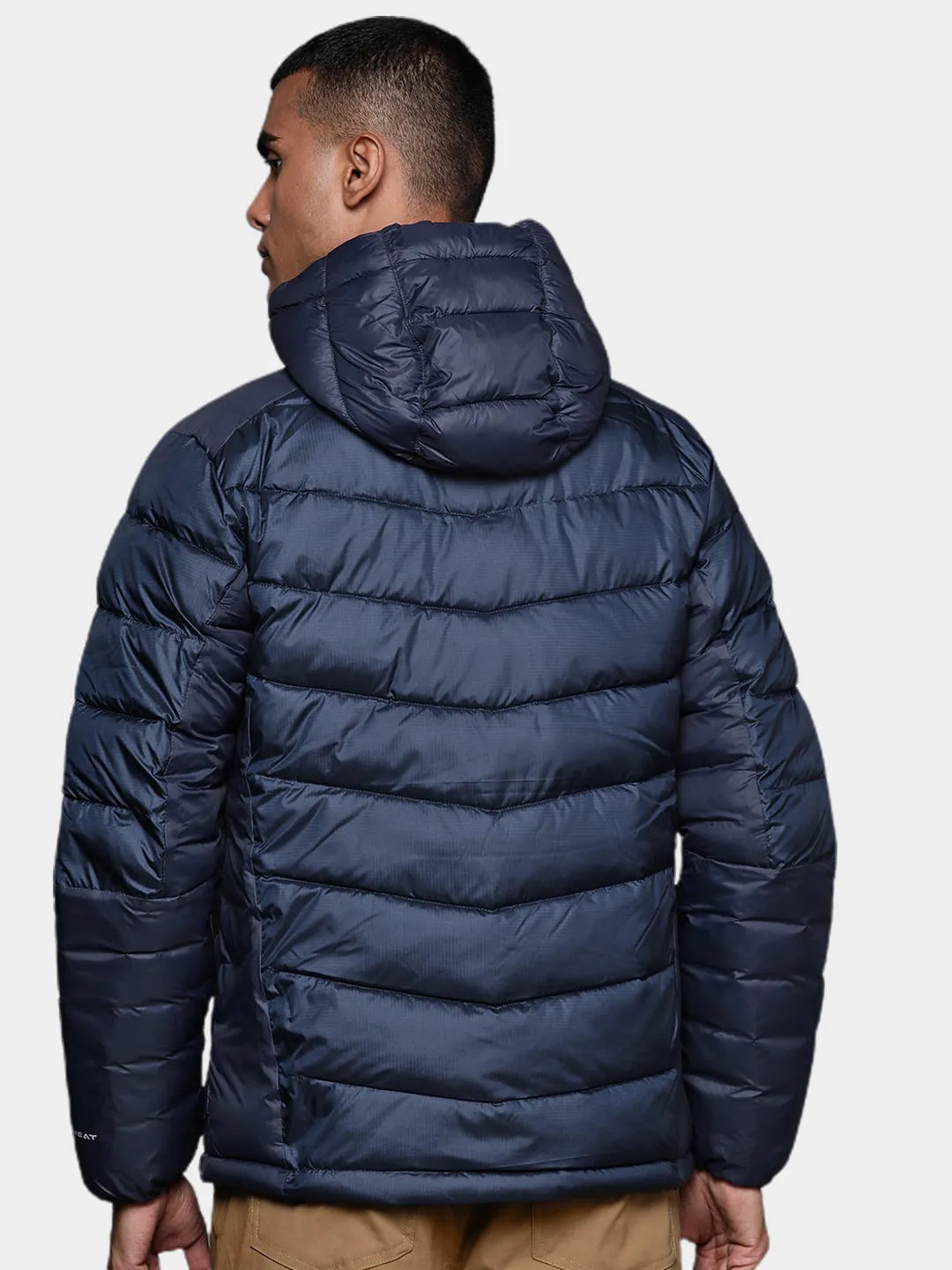 Columbia Men Blue Omni-Heat Infinity Labyrinth Loop Hooded Jacket