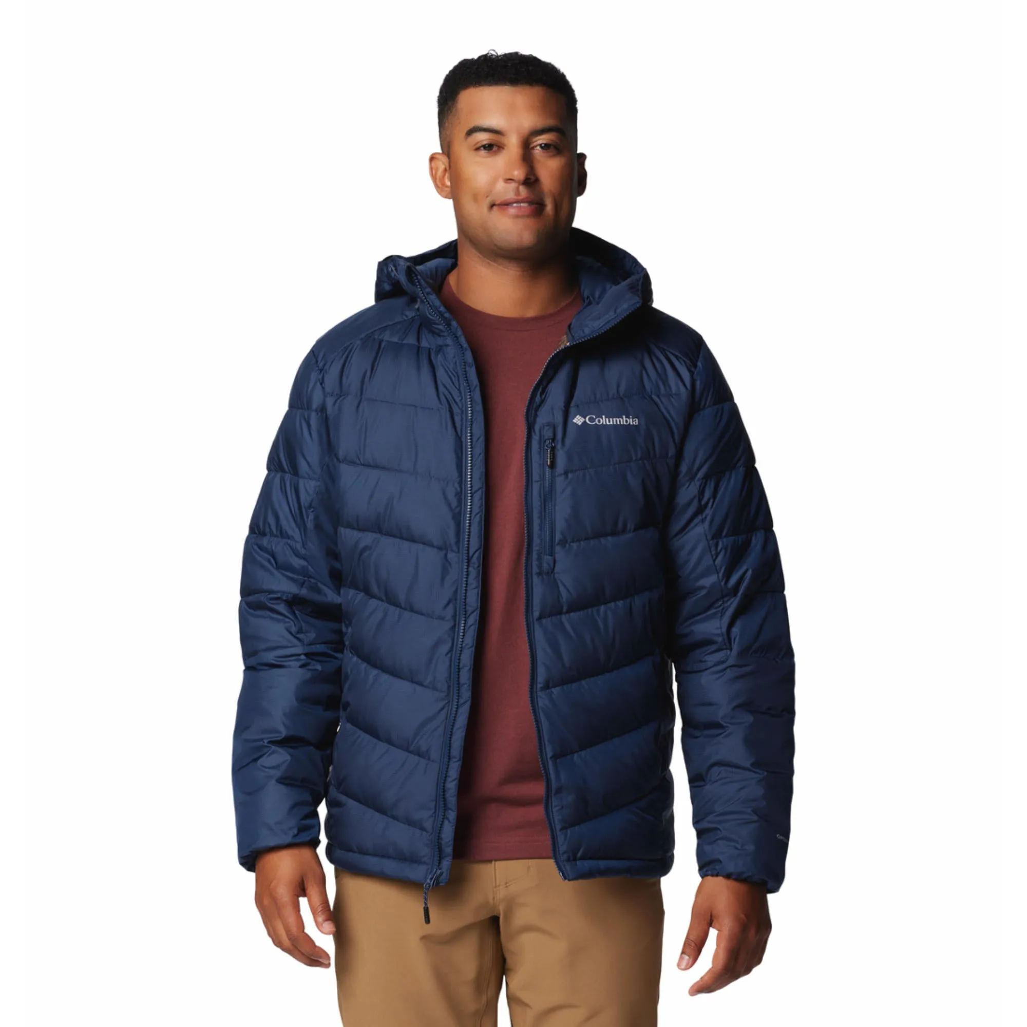 Columbia Men Blue Omni-Heat Infinity Labyrinth Loop II Hooded Jacket