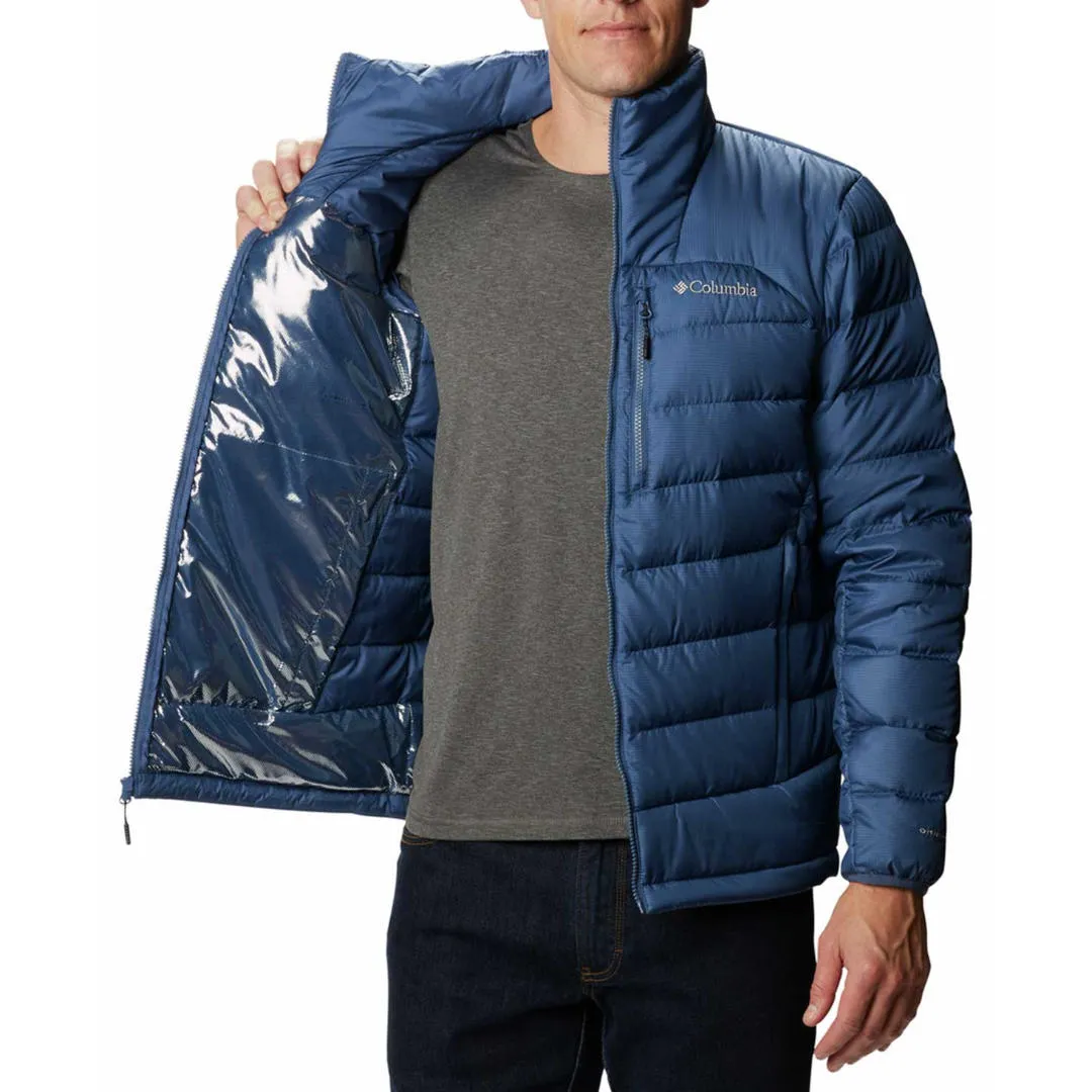 Columbia Men Blue Omni-Heat Reflective Autumn Park Down Jacket