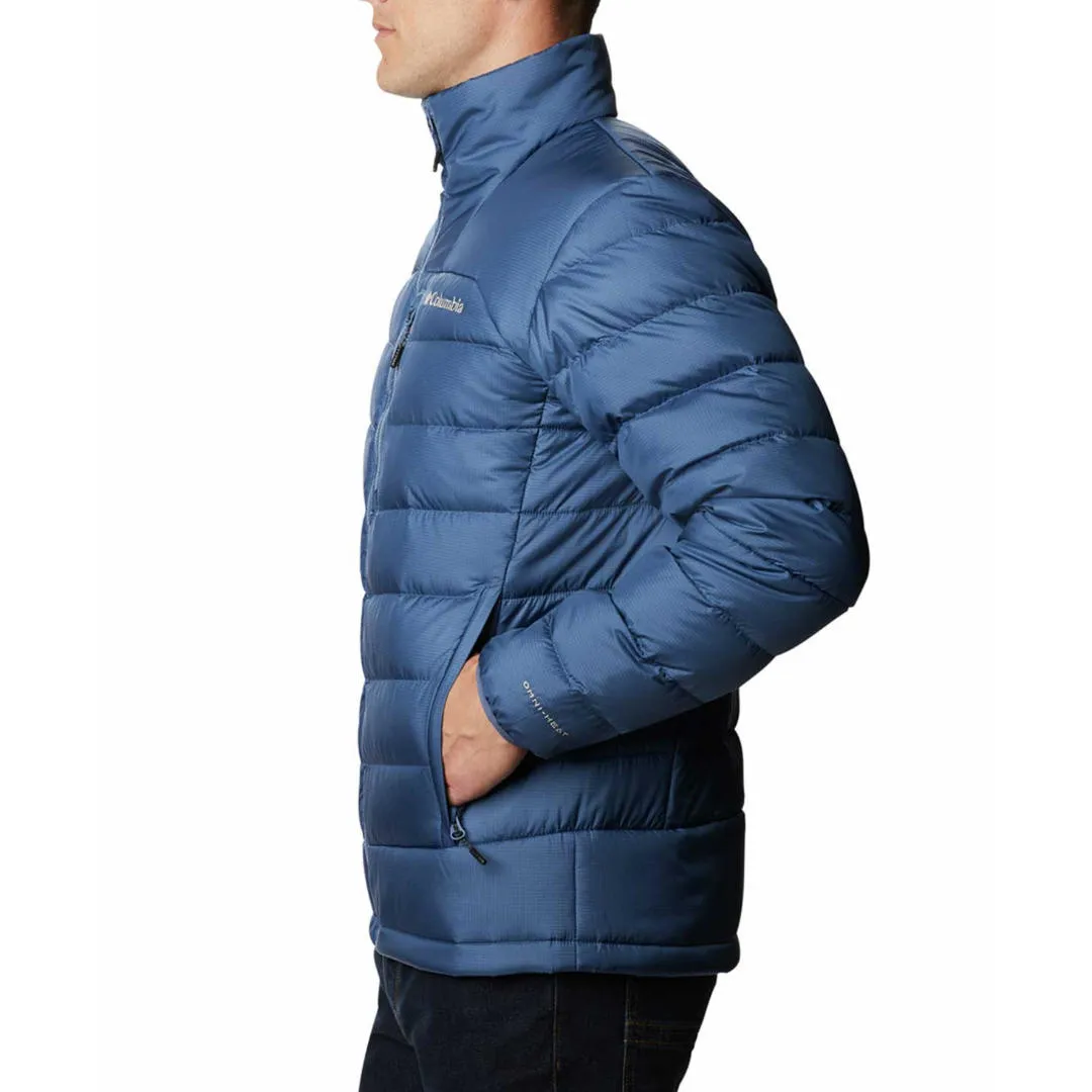 Columbia Men Blue Omni-Heat Reflective Autumn Park Down Jacket
