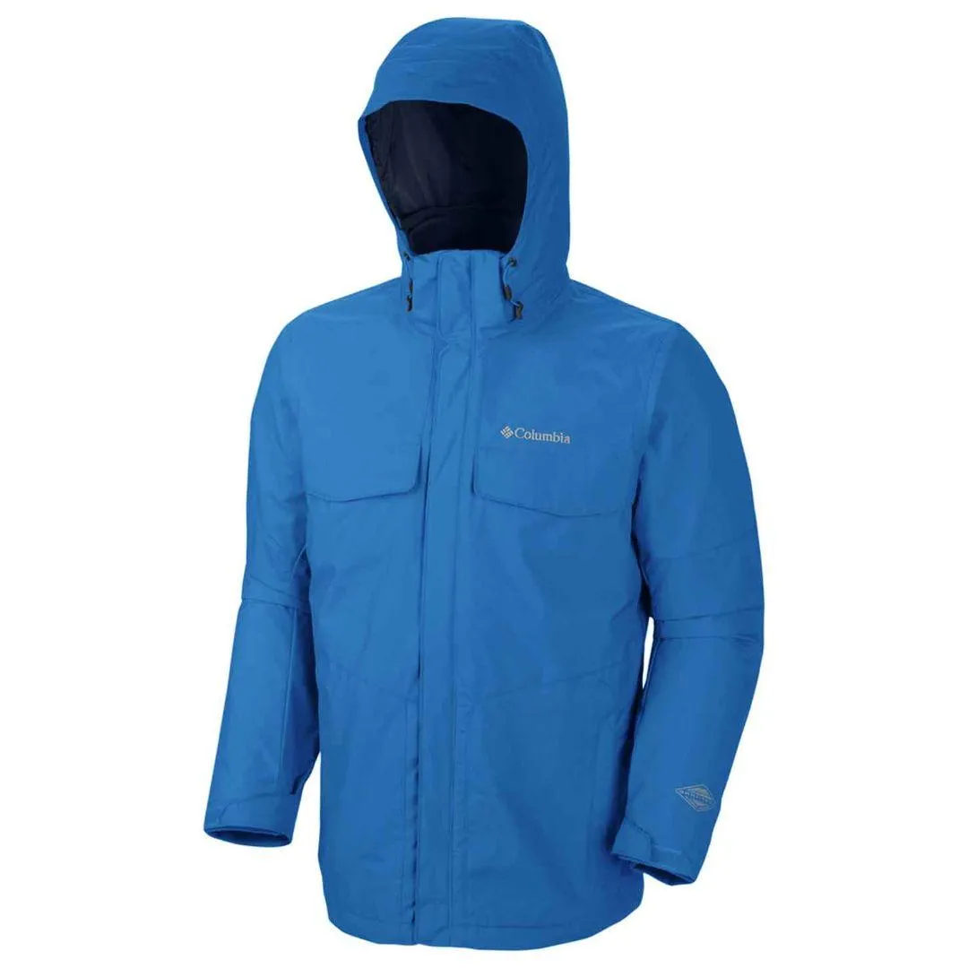 Columbia Men Blue Omni-Heat Reflective Bugaboo Inetrchangeable Jacket