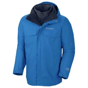 Columbia Men Blue Omni-Heat Reflective Bugaboo Inetrchangeable Jacket