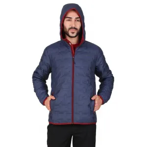 Columbia Men Blue Omni-Heat Reflective Delta Ridge Hooded Down Jacket