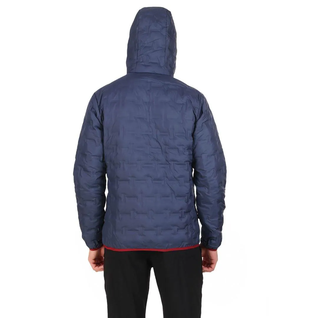 Columbia Men Blue Omni-Heat Reflective Delta Ridge Hooded Down Jacket