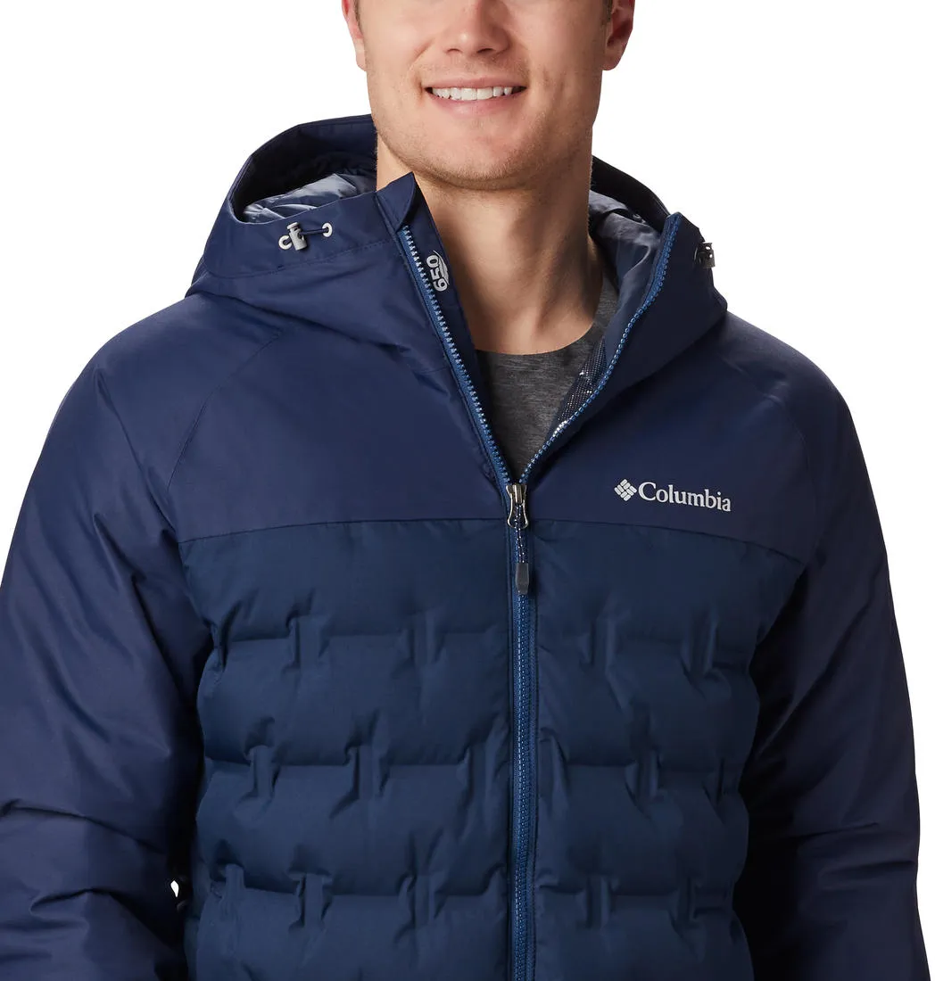 Columbia Men Blue Omni-Heat Reflective Grand Trek Down Jacket