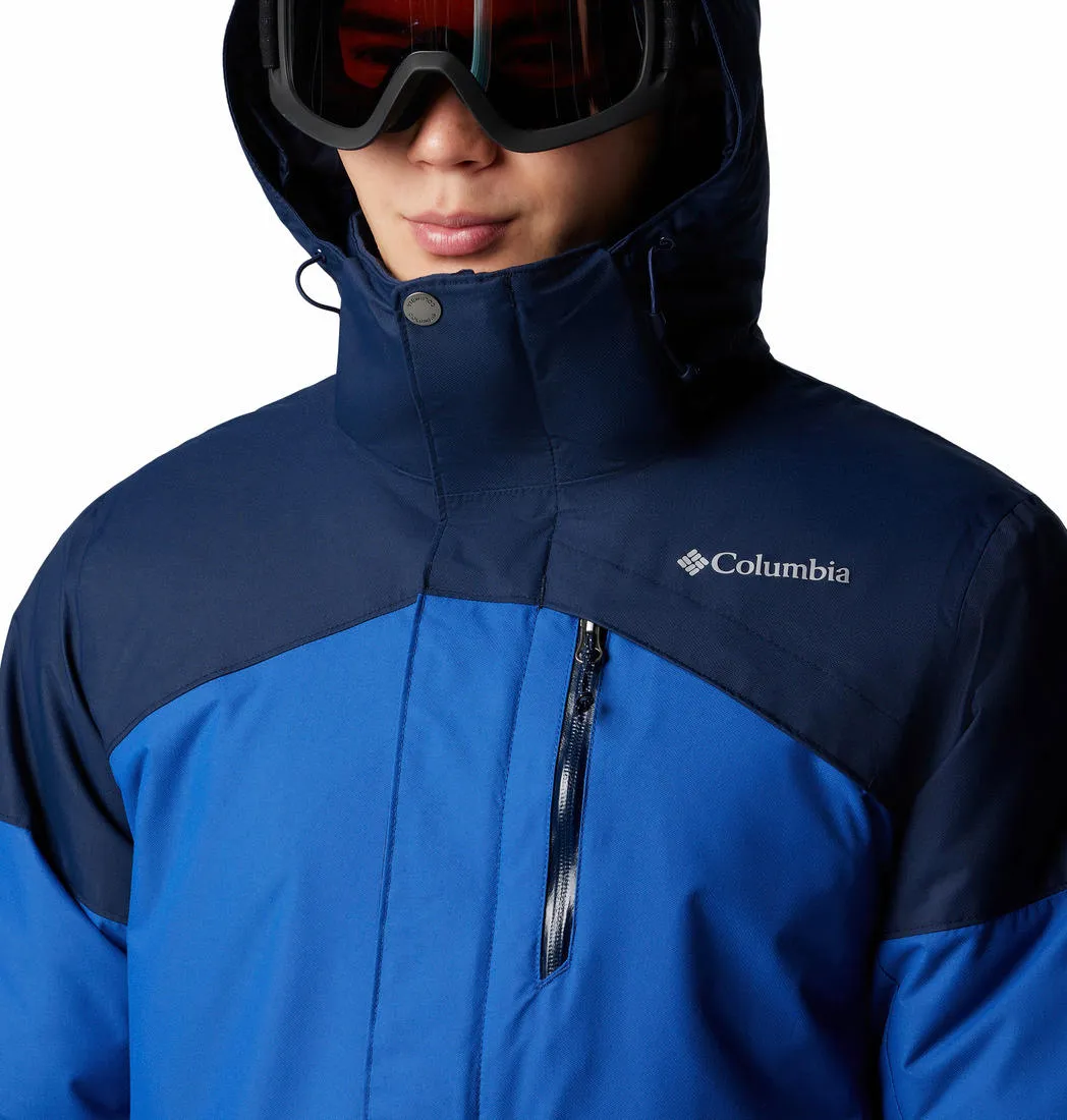 Columbia Men Blue Omni-Heat Reflective Last Tracks II Jacket