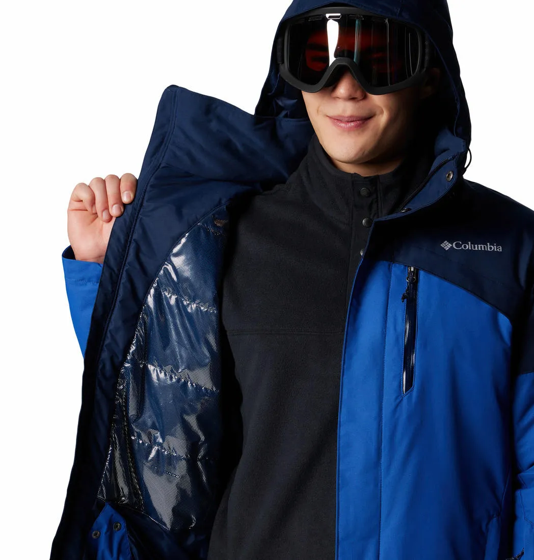 Columbia Men Blue Omni-Heat Reflective Last Tracks II Jacket