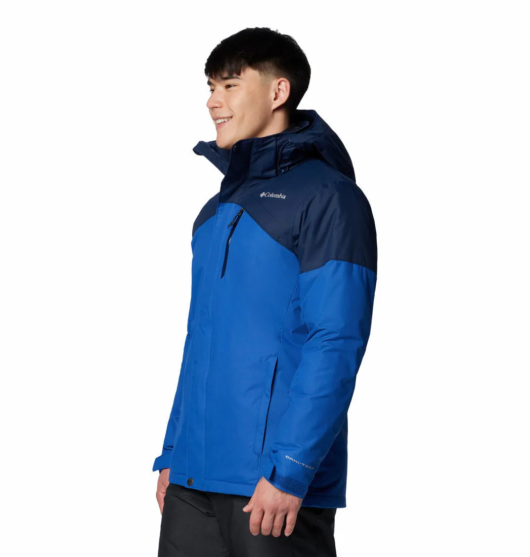 Columbia Men Blue Omni-Heat Reflective Last Tracks II Jacket