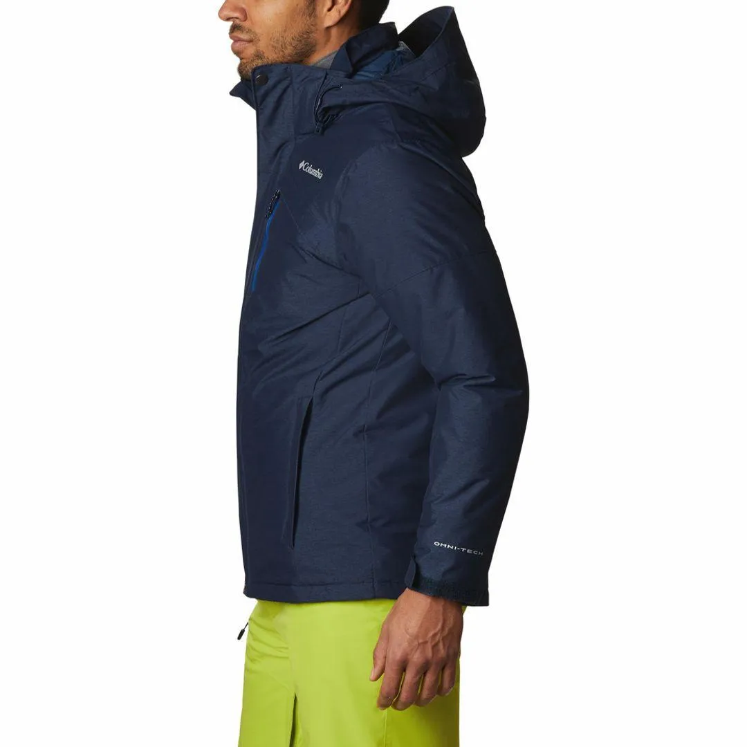 Columbia Men Blue Omni-Heat Reflective Last Tracks Jacket