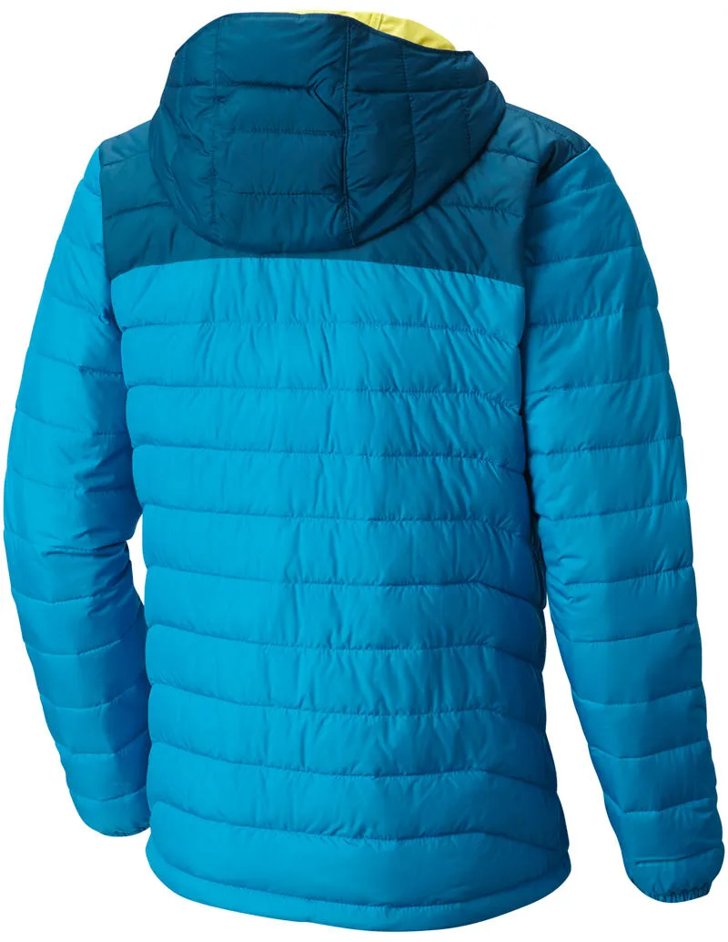 Columbia Men Blue Omni-Heat Reflective Powder Lite Hooded Jacket