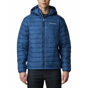 Columbia Men Blue Omni-Heat Reflective Powder Lite Hooded Jacket