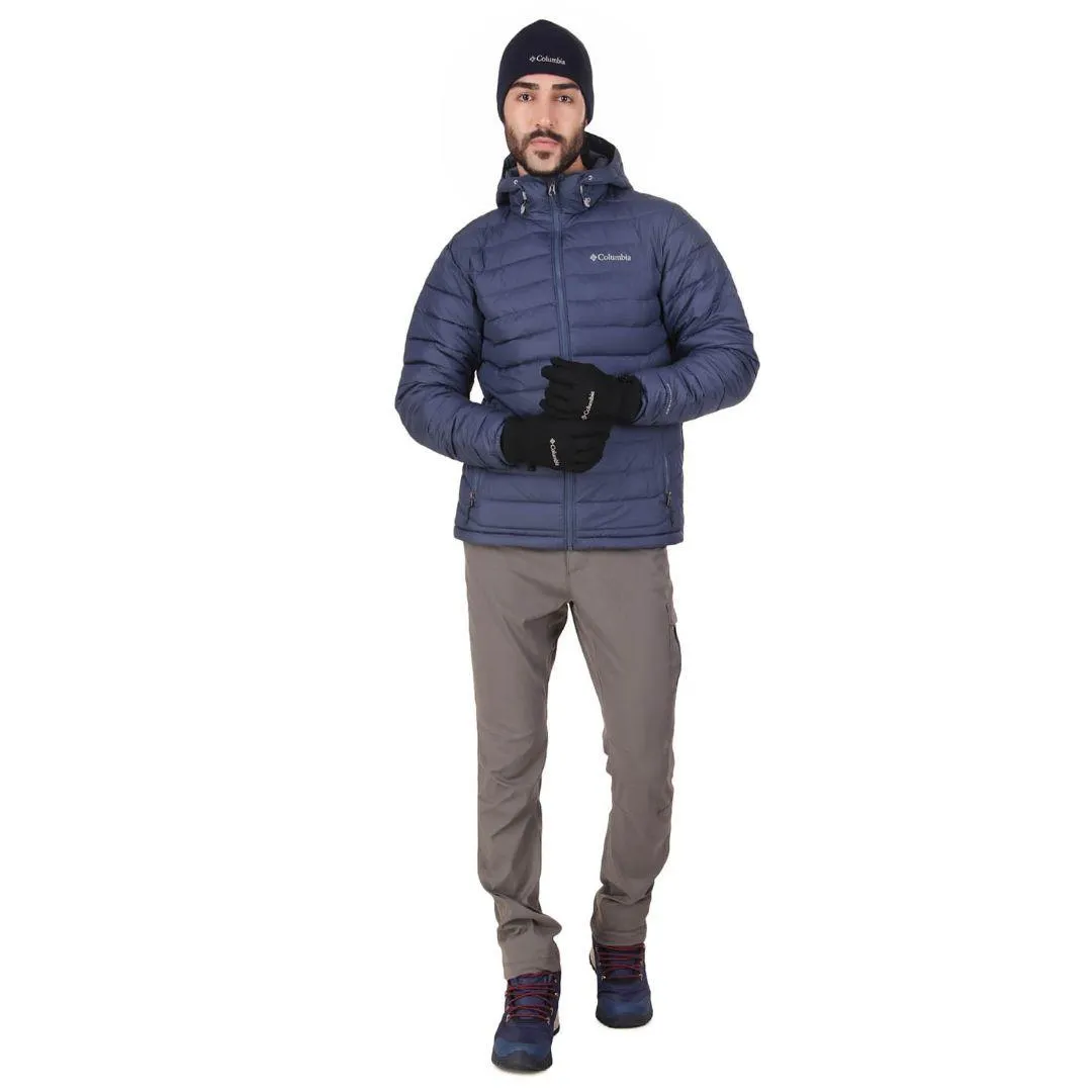 Columbia Men Blue Omni-Heat Reflective Powder Lite Hooded Jacket