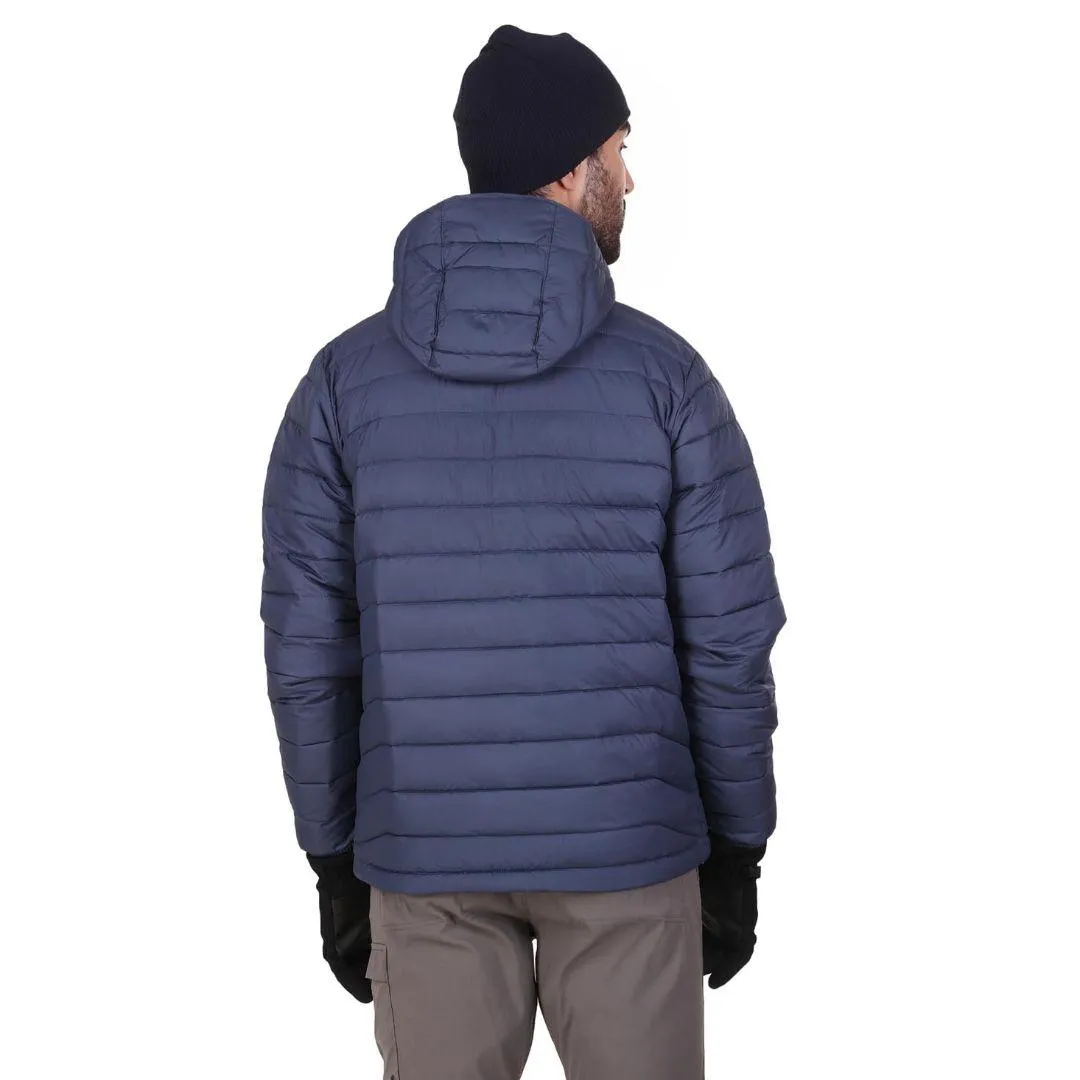 Columbia Men Blue Omni-Heat Reflective Powder Lite Hooded Jacket